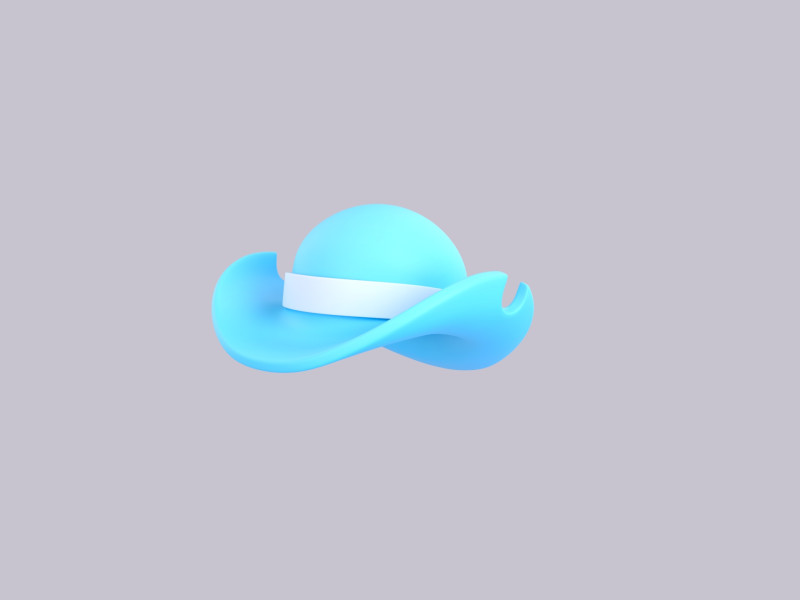Hat263 3Dモデル .c4d .max .obj .3ds .fbx .stl .blend 