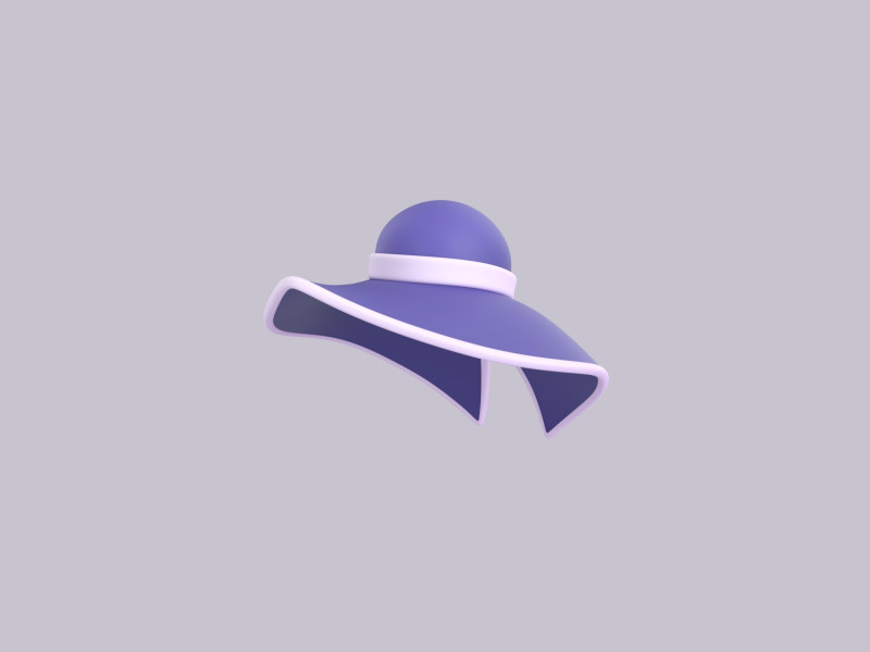 Hat390 3D Model .c4d .max .obj .3ds .fbx .stl .blend 