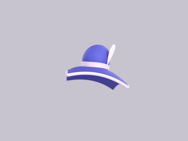 Hat404 3D Modell .c4d .max .obj .3ds .fbx .stl .blend
