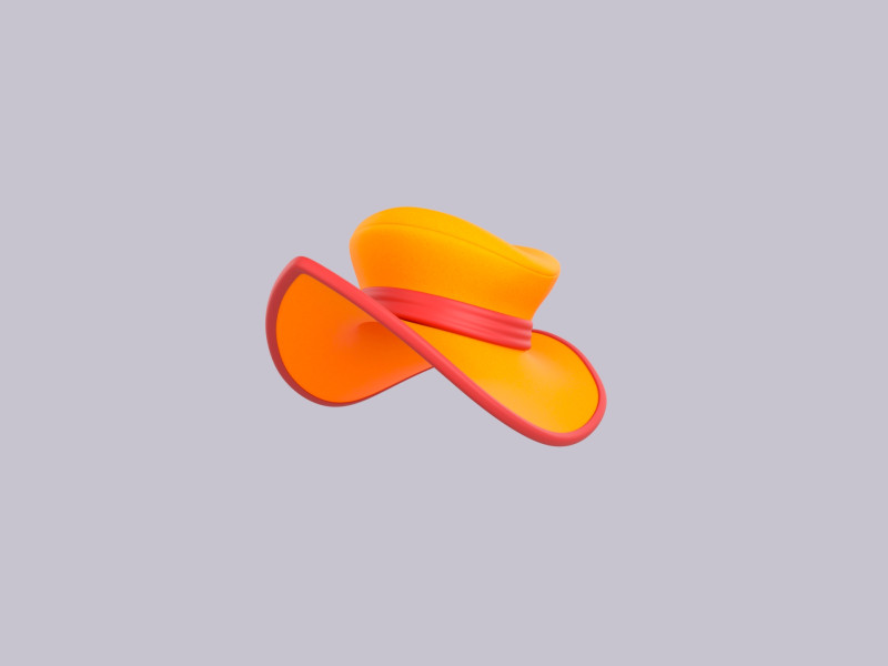 Hat414 3D Модель .c4d .max .obj .3ds .fbx .stl .blend 