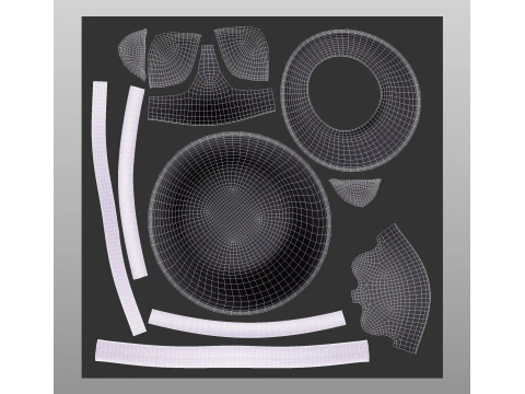 ハット495 3Dモデル