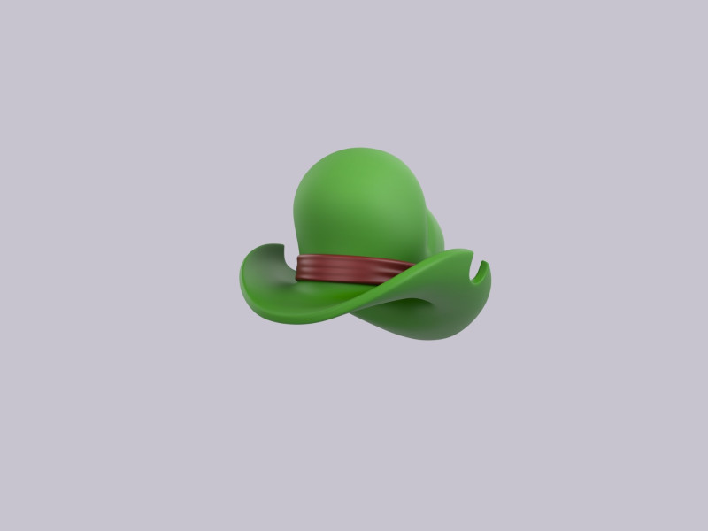 Hat515 3D Модель .c4d .max .obj .3ds .fbx .stl .blend