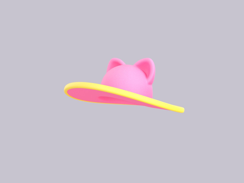 Hat524 3D Model .c4d .max .obj .3ds .fbx .stl .blend 
