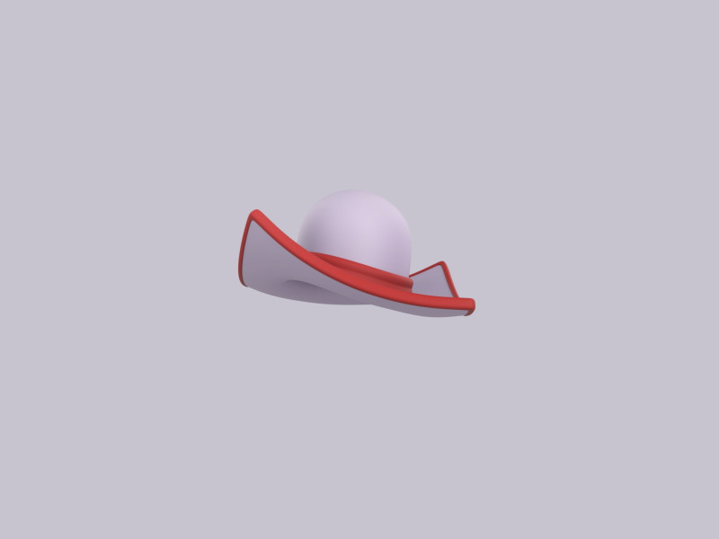 Hat584 3D Model .c4d .max .obj .3ds .fbx .stl .blend 