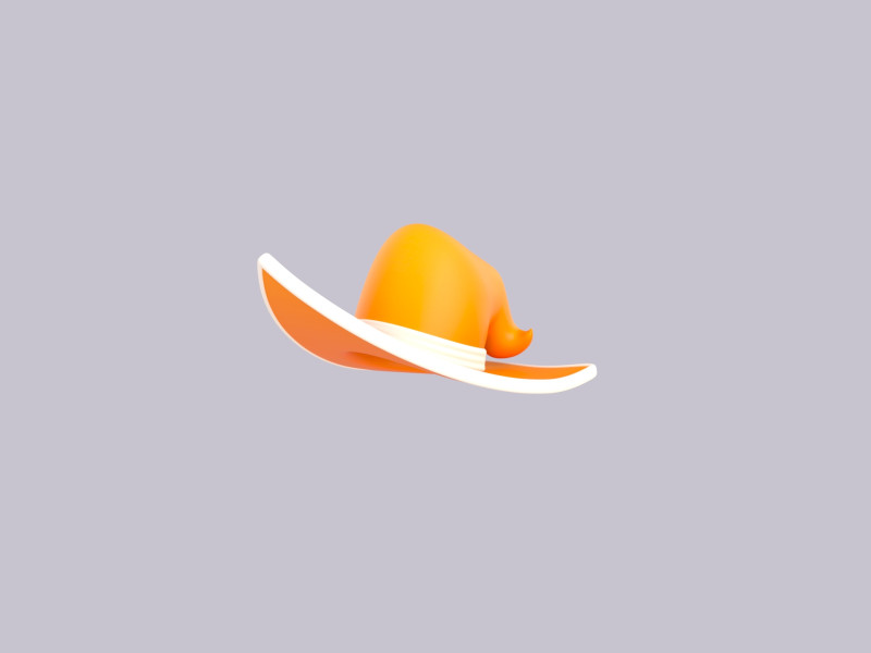 Hat706 3D Модель .c4d .max .obj .3ds .fbx .stl .blend 