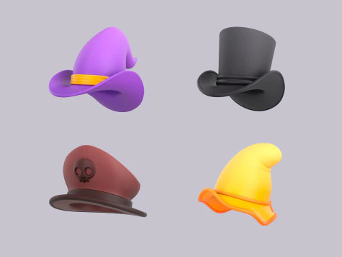 Hat Collection Vol 1 3D Model