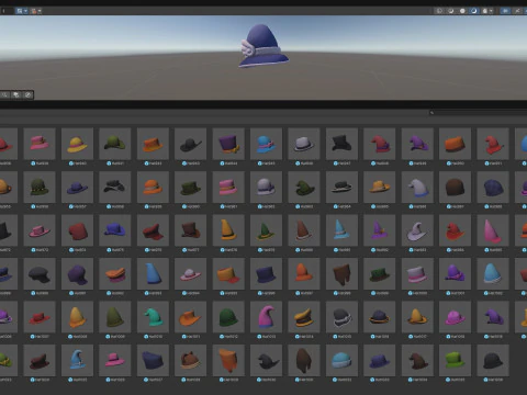 Hat Collection Vol 1 3D Model