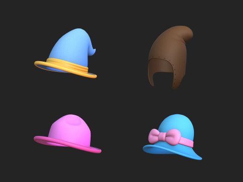 Hat Collection Vol 1 Modèle 3D