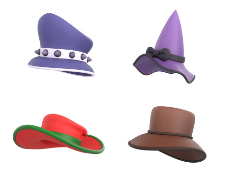 Hat Collection Vol 2 Model 3D
