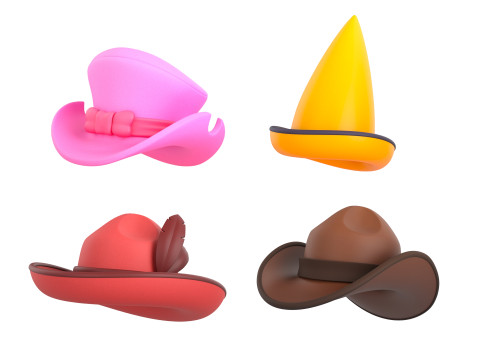 Hat Collection Vol 2 Model 3D