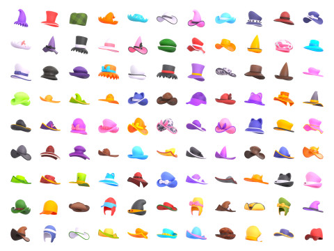 Hat Collection Vol 2 Model 3D