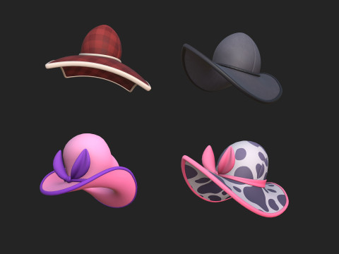 Hat Collection Vol 2 Model 3D