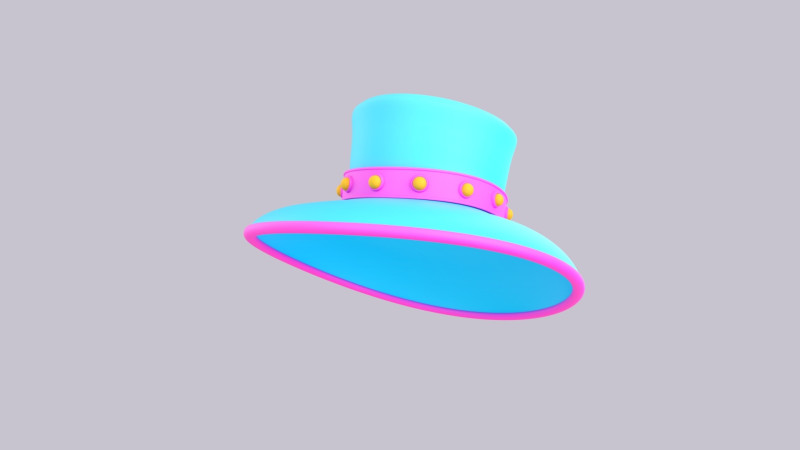 Hat768 3D Model .c4d .max .obj .3ds .fbx .stl .blend