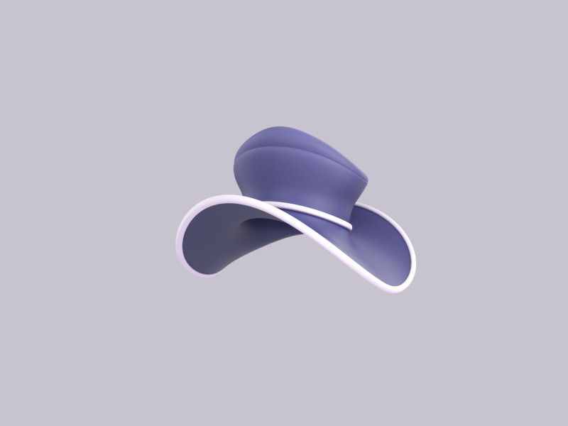 Hat834 3D Model .c4d .max .obj .3ds .fbx .stl .blend 