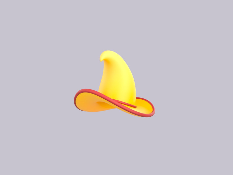 Hat853 3D Модель .c4d .max .obj .3ds .fbx .stl .blend
