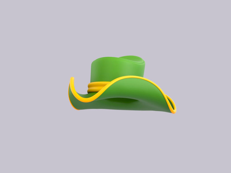 Hat888 3D Модель .c4d .max .obj .3ds .fbx .stl .blend