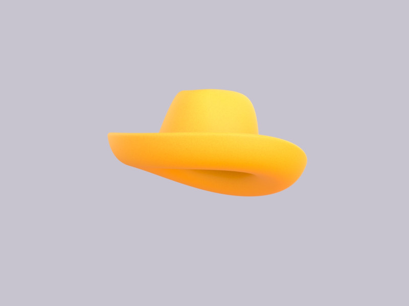 Hat965 3D Model .c4d .max .obj .3ds .fbx .stl .blend