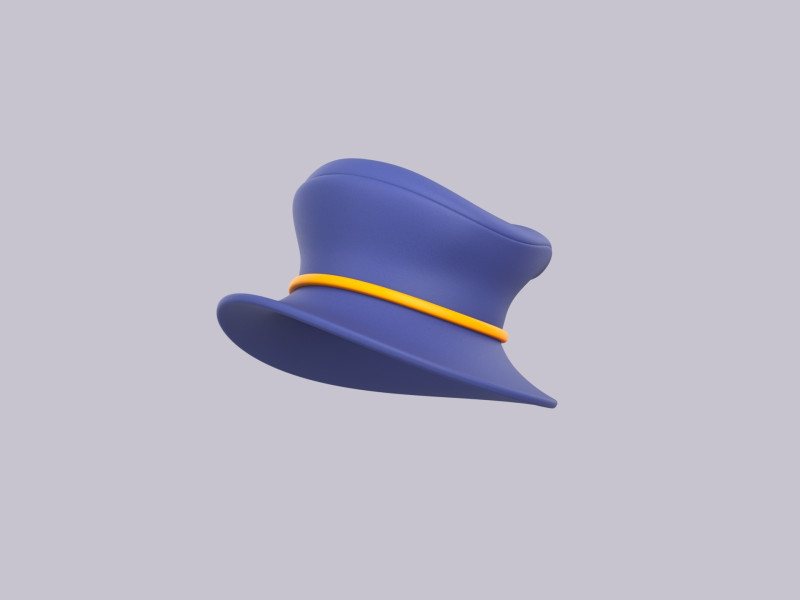 Hat989 3Dモデル .c4d .max .obj .3ds .fbx .stl .blend