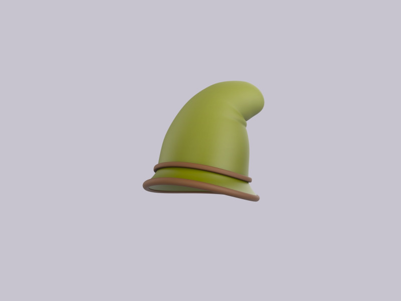 Hat1009 3D Модель .c4d .max .obj .3ds .fbx .stl .blend 