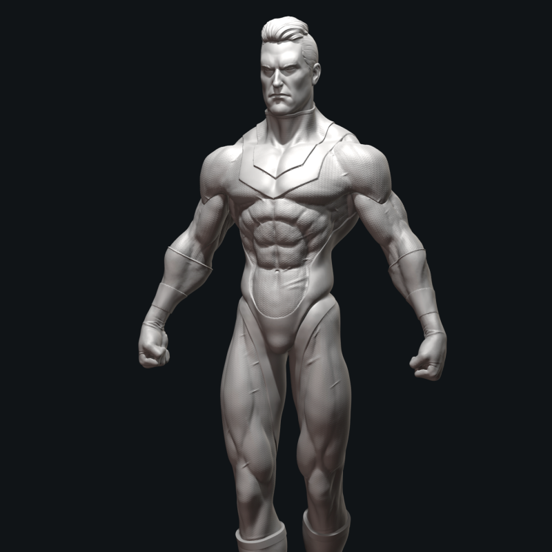 Superhero 3D 프린트 모델 .c4d .max .obj .3ds .fbx .stl .blend