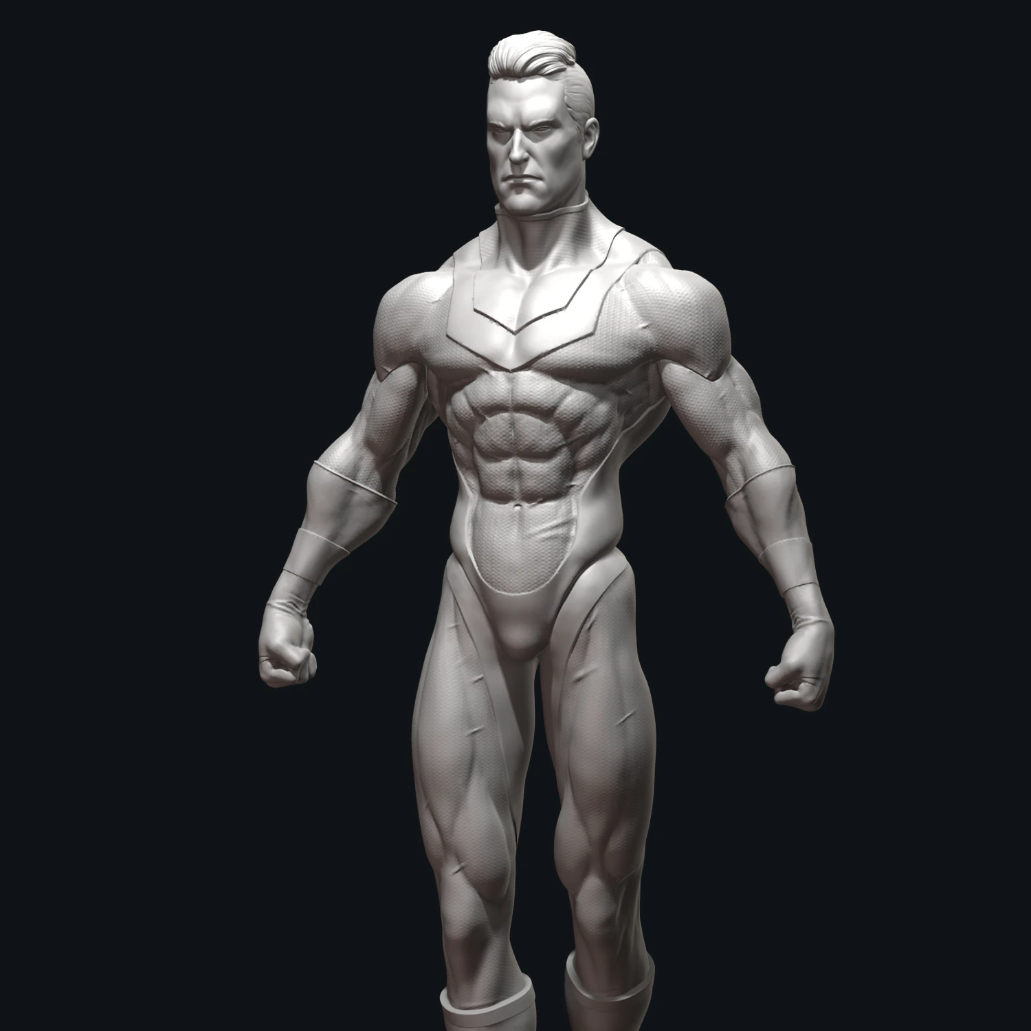 Superhero 3D Print Model .c4d .max .obj .3ds .fbx .stl .blend 