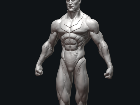 Superhero 3D Print Model