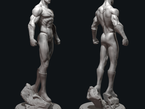 Superhero 3D 프린트 모델