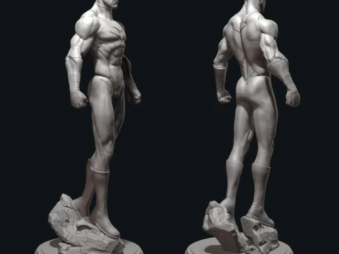 Superhero 3D Print Model