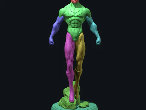 Superhero 3D Print Model
