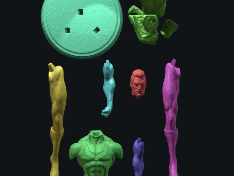Superhero 3D 프린트 모델