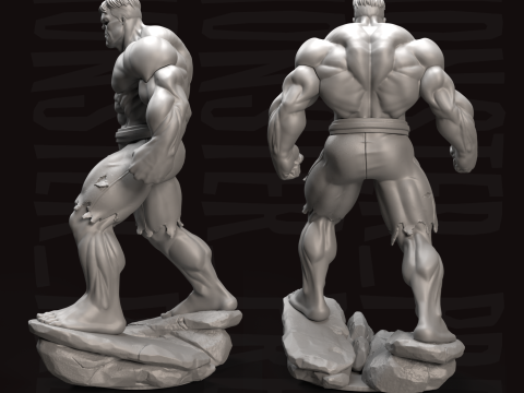 Red Hulk FREE 3D Print model 3D Print Model