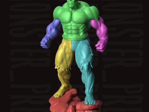 Red Hulk FREE 3D Print model 3D Print Model