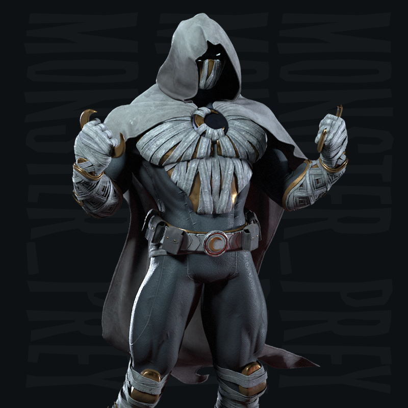 Moon Knight FREE 3D Print model Model do druku 3D .c4d .max .obj .3ds .fbx .stl .blend