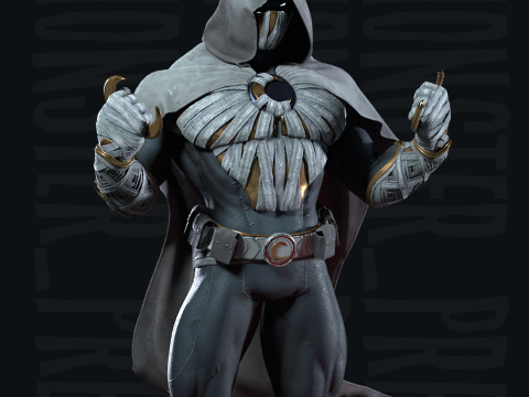 Moon Knight FREE 3D Print model Model do druku 3D