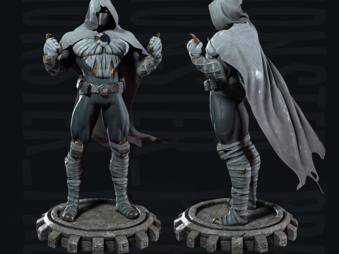 Moon Knight FREE 3D Print model Model do druku 3D