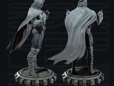 Moon Knight FREE 3D Print model Model do druku 3D