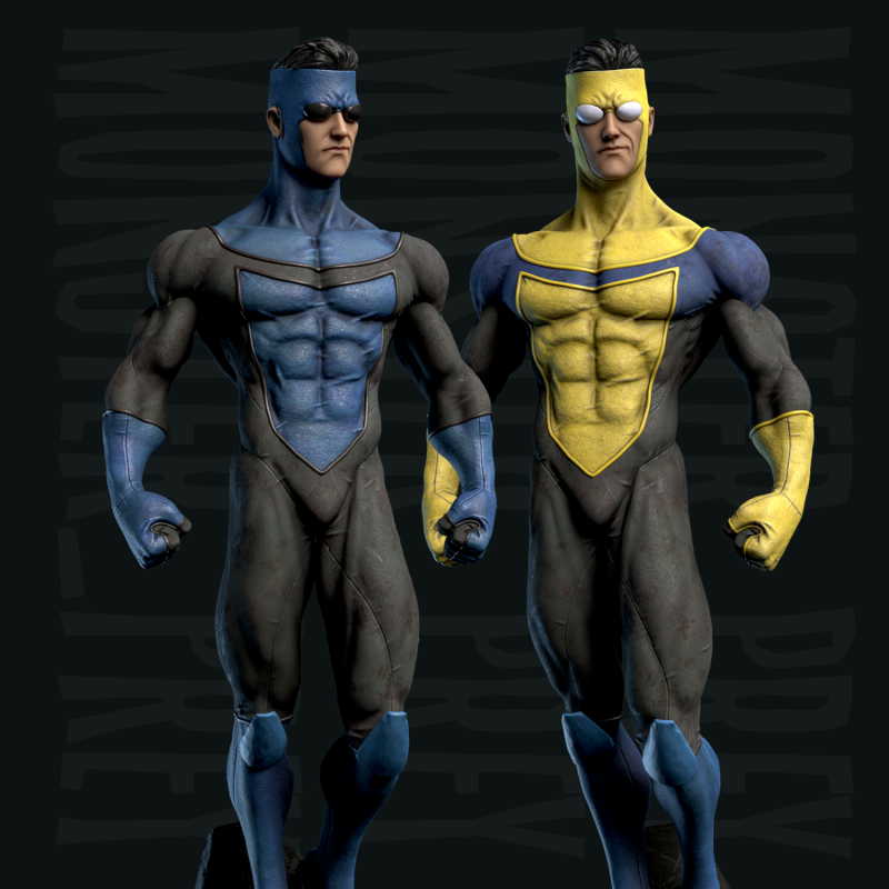 Invincible FREE 3D Print Model Model Cetak 3D .c4d .max .obj .3ds .fbx .stl .blend