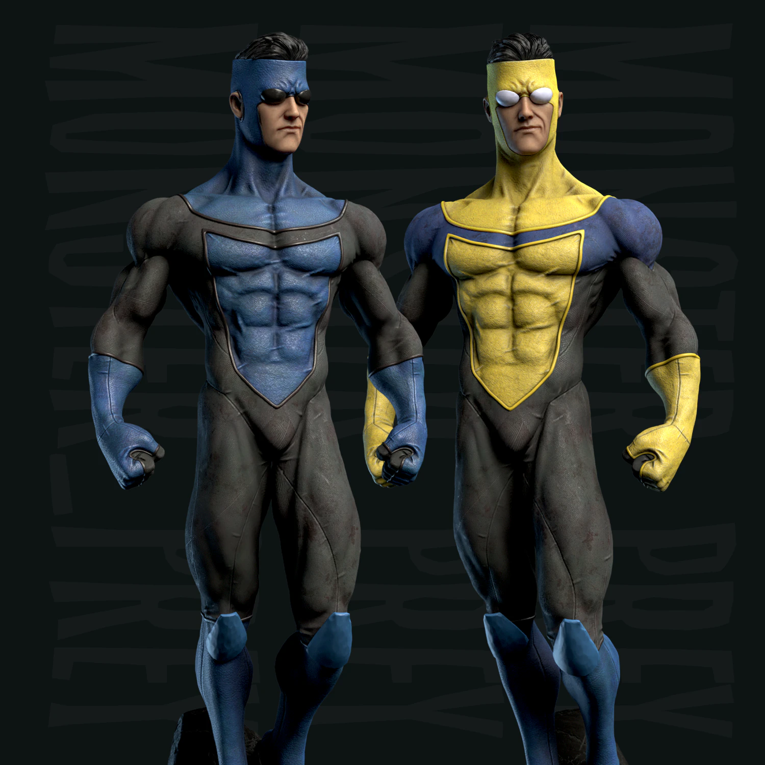 Invincible FREE 3D Print Model 3D Print Model .c4d .max .obj .3ds .fbx .stl .blend 