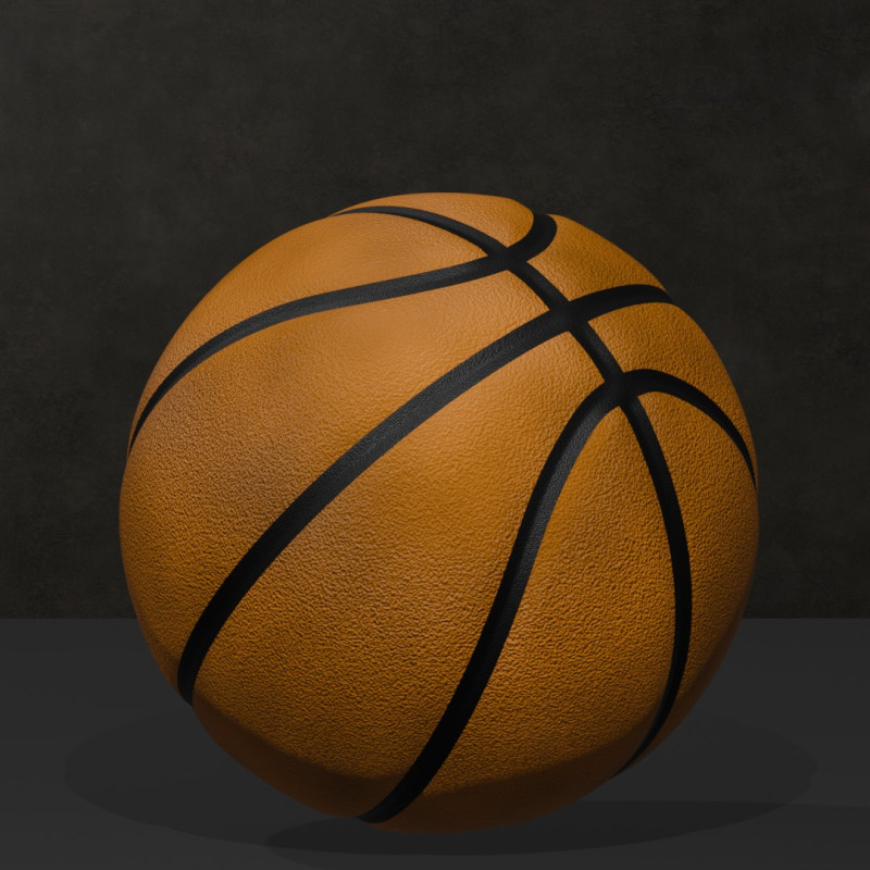 Realistic Basketball 3D Printable Model 3Dプリントモデル .c4d .max .obj .3ds .fbx .stl .blend
