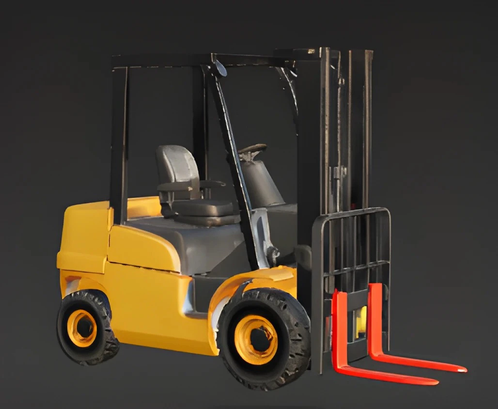 Realistic Forklift - Detailed Industrial Vehicle for Printing and Display 3D Print Model .c4d .max .obj .3ds .fbx .stl .blend 