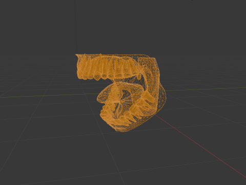 Stylized Mouth Anatomy 3D Print STL 3Dプリントモデル
