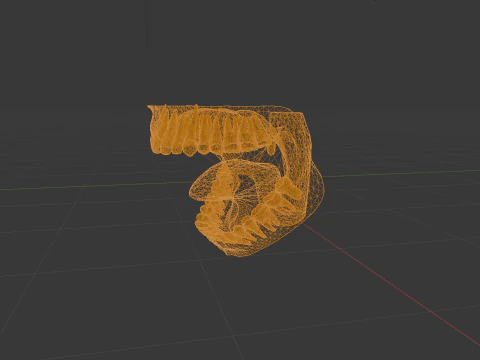 Stylized Mouth Anatomy 3D Print STL 3D Print Model
