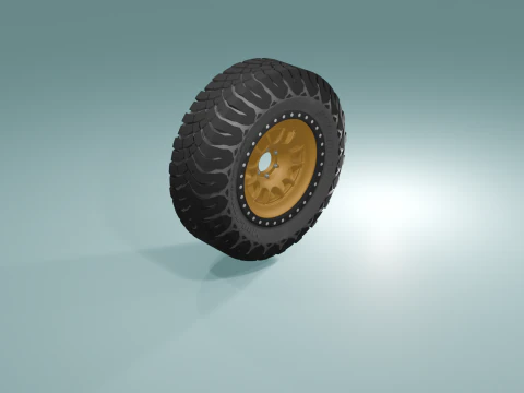 Model Cetak 3D Roda Off-Road Tugas Berat Model Cetak 3D