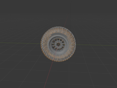 Heavy-Duty Off-Road Wheel 3D Printable Model 3D Принт Модель
