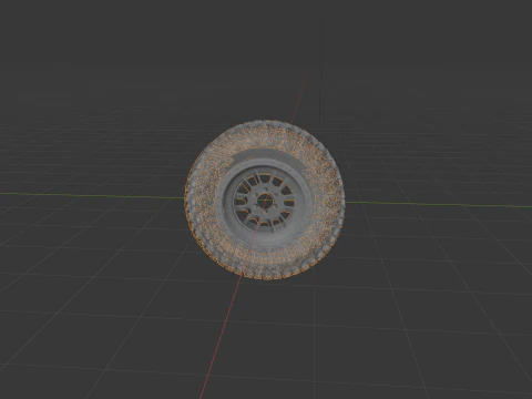 Heavy-Duty Off-Road Wheel 3D Printable Model 3D Print Model