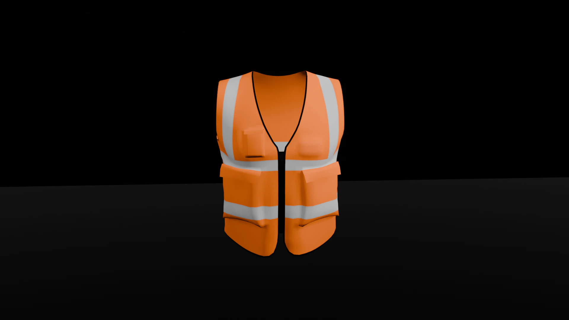 High Visibility Safety Vest 3D Print Model .c4d .max .obj .3ds .fbx .stl .blend