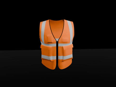 High Visibility Safety Vest 3D Принт Модель