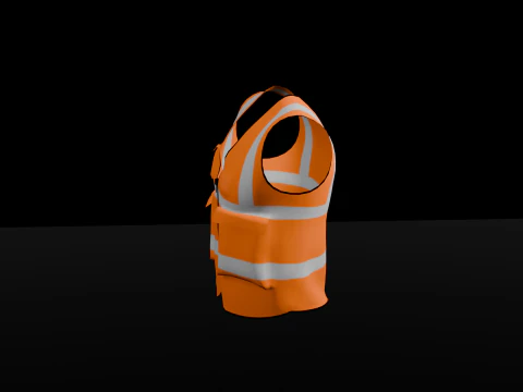 High Visibility Safety Vest 3D Print Model