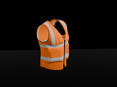 High Visibility Safety Vest 3D Принт Модель