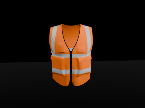 High Visibility Safety Vest 3D Принт Модель